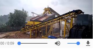 石料厂现场视频双振动筛